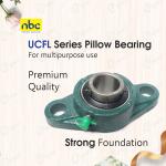 NBC "UCFL" Unit Series Pillow Block Bearing 2 Hole Type
