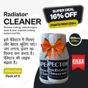 Radiator Cleaner For Car, Tractor, JCB and Truck, For Remove Rust, Reduce Engine Tear and Wear, Improve Cooling, Pack of 2