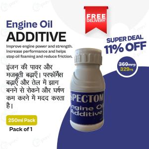 Engine Oil Additive For Car, Tractor, JCB, Truck, Buses and Use in Multi Type Of Vehicle, For Improving Engine Power And Stop Oil Foaming