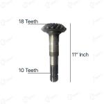 Reinforce Basket Model Thresher Differential Gear Box 18 x 10 Teeth Shaft Big 30 Inch And Small 11 Inch Set For P990 - P910 Model Thresher