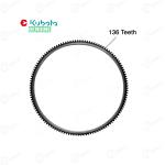 Farmtrac Tractor Genuine Flywheel Starter Ring Gear, Z136 Teeth