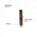 मैसी ट्रैक्टर टैफे जेनुइन 10x17 दांतों वाला टॉप इनपुट शाफ्ट, 35 cm लंबाई, छोटे और बड़े ग्रूव के साथ सीधे दांतों का आकार