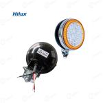 हिलक्स असली एलईडी प्लॉ लैंप 12V डीआरएल और पीले रिंग के साथ 3" (80 मिमी) फ्रेम व्यास के साथ