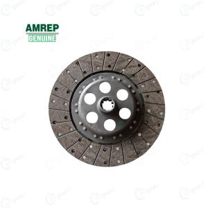 Massey 241, 4410, 5900 Amrep Genuine 12" Rigid Clutch Plate With Raised Surface Disc Assembly, Black Facing Type