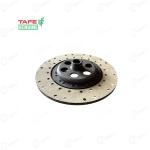 मैसी ट्रैक्टर टैफे असली 12" कठोर क्लच प्लेट उभरी हुई सतह वाली डिस्क असेंबली के साथ, सफ़ेद फेसिंग टाइप, (4244546M91 कॉमन)