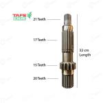 Massey Tractor Tafe Genuine 21x17x15x20 Teeth, 4 Cut Solid Counter Shaft For Old Model DI And J-Series Tractor
