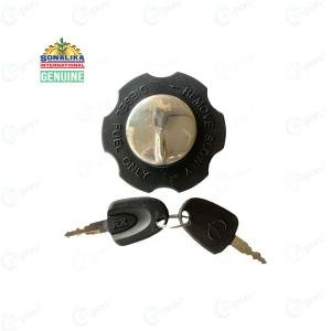 Sonalika Tractor Genuine Fuel Tank Cap Assembly, With Key Pair For 735, 740, 745, RX42, Sikander