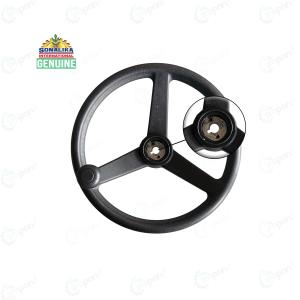 Sonalika Tractor Genuine Steering Wheel W.T. Hi Tech, Chabi Cut Type With Nob | 10081946AE